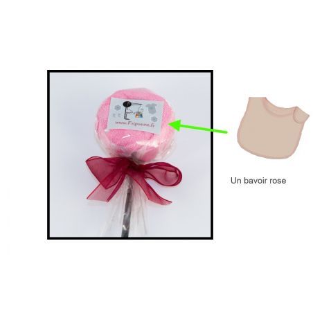 Sucette Bavoir Rose Sucette Bavoir Rose