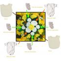 Bouquet de layette : Symphonie Jaune