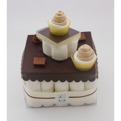 Gâteau de couches : Chocolat pour naissance original