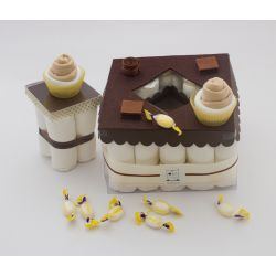 Gâteau de couches : Chocolat pour naissance original