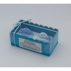 Gâteaux de bavoirs : Bleu pour cadeau insolite cadeau naissance
