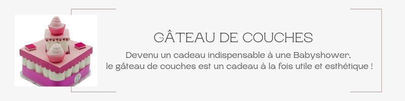 Gâteau de couches BabyShower ou Naissance | idée cadeau naissance | Fripoune